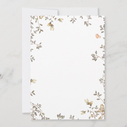 tweelingmeisjes baby shower uitnodiging (Achterkant)