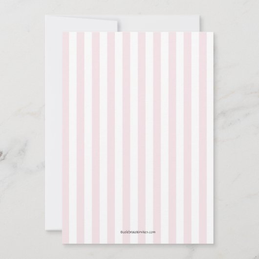 Tweelingmeisjes eerste uitnodiging (Achterkant)