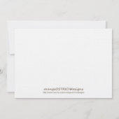 Tweelingmeisjes eerste uitnodiging op verjaardag (Achterkant)