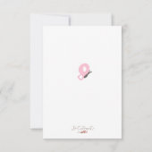 Tweelingmeisjes geboorteaankondiging kaart (Achterkant)