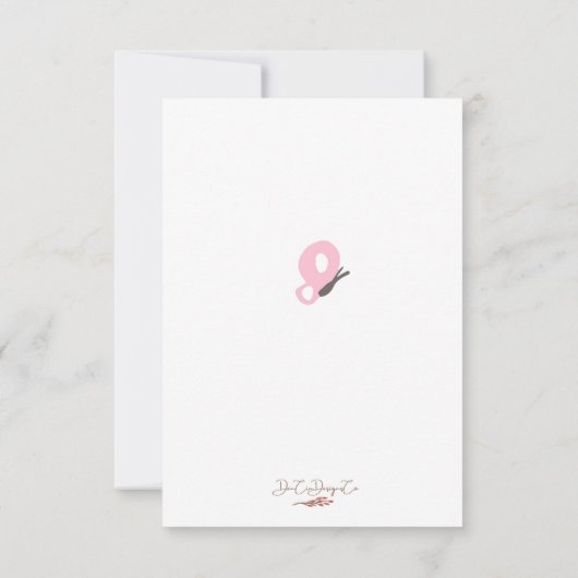 Tweelingmeisjes geboorteaankondiging kaart (Achterkant)