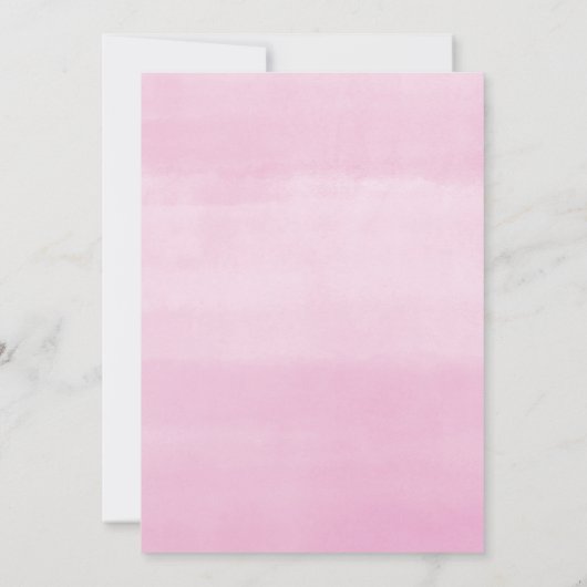 Tweelingmeisjes roze goudgroene waterverf kaart (Achterkant)