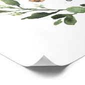 Tweelingmeisjes teddybeer baby shower-welkomstbord poster (Hoek)