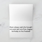 TWEELINGMOEDER KOCHT ER EEN EN KREEG ER EEN GRATIS KAART (Binnen)