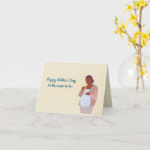 Tweelingmoeder om te zijn kaart (Gele Bloem)