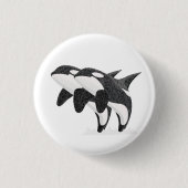 tweelingorka ronde button 3,2 cm (Voorkant)