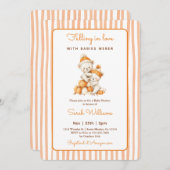 Tweelingpompoen Baby shower Kaart (Voorkant / Achterkant)