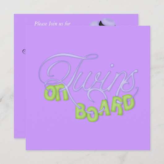 Tweelingse doucheaansporing kaart (Voorkant / Achterkant)