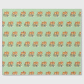 Tweelingslapende Giraffes Cadeaupapier (Vlak)