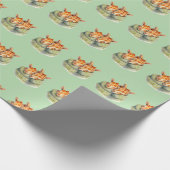 Tweelingslapende Giraffes Cadeaupapier (Hoek)