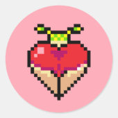 Tweelingstaarten in een rode bikini Sticker (Voorkant)