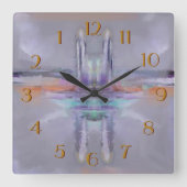 Tweelingtorens Achterwaartse klok (Voorkant)