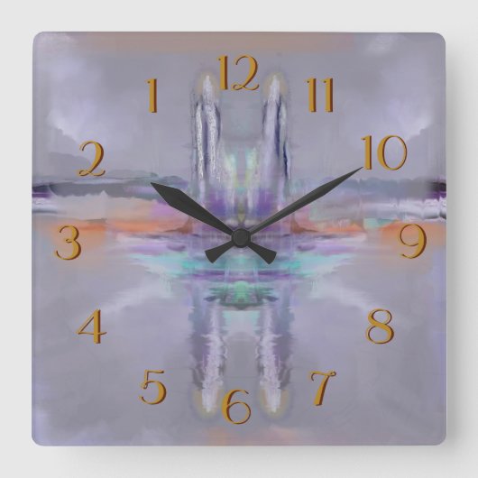 Tweelingtorens Achterwaartse klok (Voorkant)