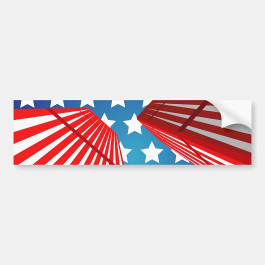 Tweelingtorens Bumpersticker (Voorkant)
