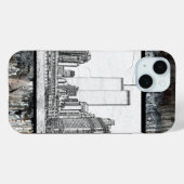 Tweelingtorens Case-Mate iPhone Case (Achterkant (horizontaal))