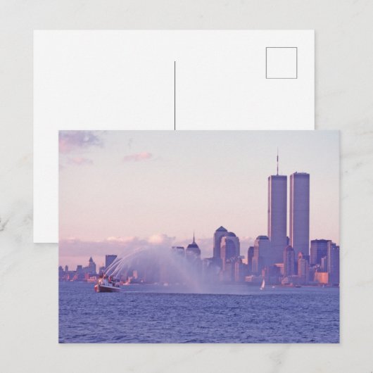 Tweelingtorens met de Vertoning van het Zonswater  Briefkaart (Voorkant / Achterkant)