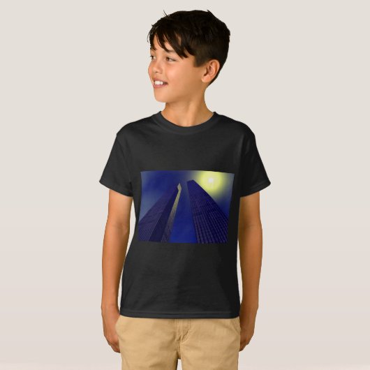 Tweelingtorens T-shirt (Voorkant volledig)