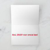 TWEELINGVERJAARDAG WENSEN VAN DIT KLEINE VOGELTJE KAART (Binnen)