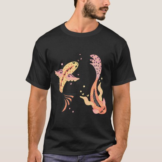Tweelingvissen T-shirt (Voorkant)