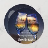 Tweelingvlam Red de data Red de datum Save The Date (Voorkant / Achterkant)