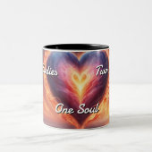 Tweelingvlammen 012 tweekleurige koffiemok (Center)