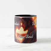 Tweelingvlammen 013 tweekleurige koffiemok (Center)