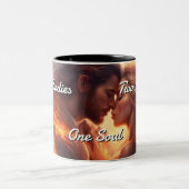 Tweelingvlammen 015 tweekleurige koffiemok (Center)