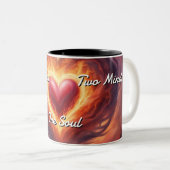 Tweelingvlammen 017 tweekleurige koffiemok (Voorkant rechts)