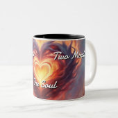Tweelingvlammen 019 tweekleurige koffiemok (Voorkant rechts)