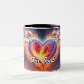 Tweelingvlammen 021 tweekleurige koffiemok (Center)