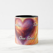 Tweelingvlammen 022 tweekleurige koffiemok (Center)