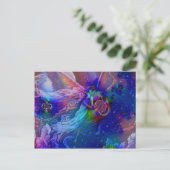 Tweelingvlammen die de hemel in rijzen briefkaart (Staand voorkant)