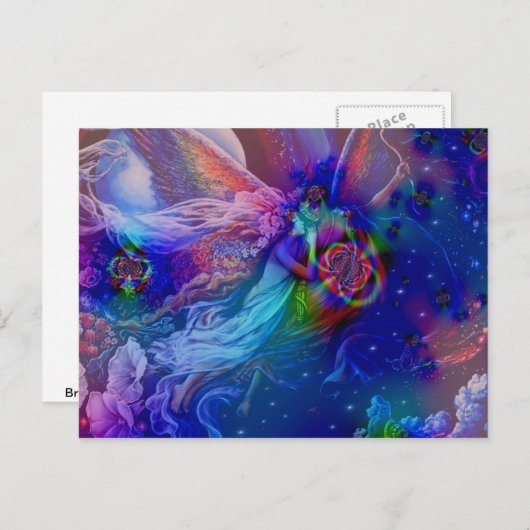 Tweelingvlammen die de hemel in rijzen briefkaart (Voorkant / Achterkant)