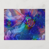 Tweelingvlammen die de hemel in rijzen briefkaart (Voorkant)