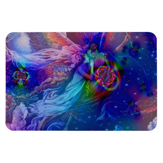 Tweelingvlammen die de hemel in rijzen magneet (Horizontaal)