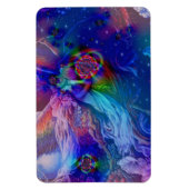 Tweelingvlammen die de hemel in rijzen magneet (Verticaal)