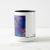 Tweelingvlammen die de hemel in rijzen mok (Midden)