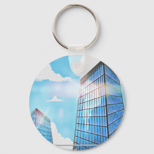 Tweelingwolkenkrabbers Sleutelhanger