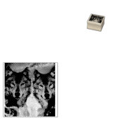 Tweelingwolven Rubberstempel (Gestempeld)