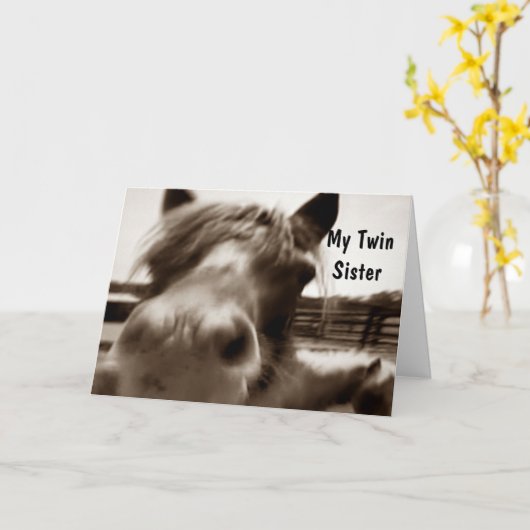 ***TWEELINGZUS*** 40ste VERJAARDAG HUMOR Kaart (Gele Bloem)