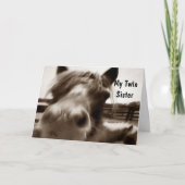 ***TWEELINGZUS*** 40ste VERJAARDAG HUMOR Kaart (Voorkant)