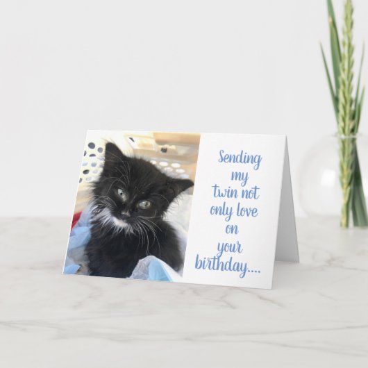 **TWEELINGZUS** UW VERJAARDAGSWENS & BELOFTE KAART (Voorkant)