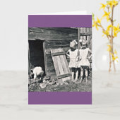 Tweelingzussen Kaart (Gele Bloem)