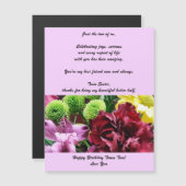 Tweelingzussers Birthday Magnetisch Wenskaart (Voorkant / Achterkant)