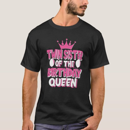 Tweelingzuster van de familie van de koningin van  t-shirt (Voorkant)