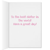 tweelingzusters Birthday-kaart (Binnen (Rechts))