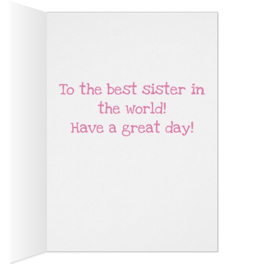  tweelingzusters Birthday-kaart (Binnen (Rechts))