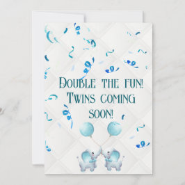 Tweelingzwangerschap verdubbelt de blijdschap kaart