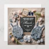 Tweelingzwangerschapsaankondiging | Verwachte twee Aankondiging (Voorkant / Achterkant)