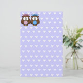 tweeluinprinses en prins briefpapier (Staand voorkant)